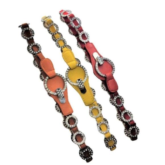 Stretch Belt with Fashion Crystals and Elasticized Band Belt - Picture 5 of 10